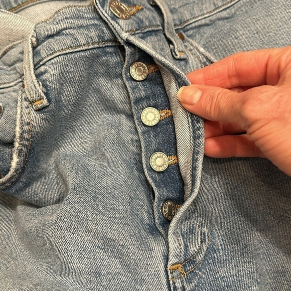 AGOLDE Riley High Rise Straight Crop Jean Size 27 in volt - Picture 12 of 13